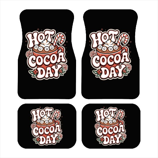 Hot Cocoa Day Car Mats
