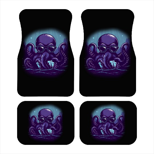 Blue Smart Octopus Car Mats