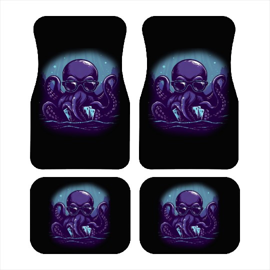 Blue Smart Octopus Car Mats