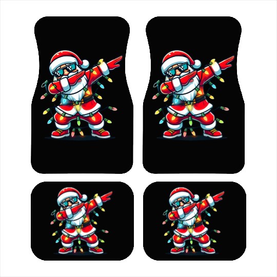 Dabbing Santa Christmas Car Mats