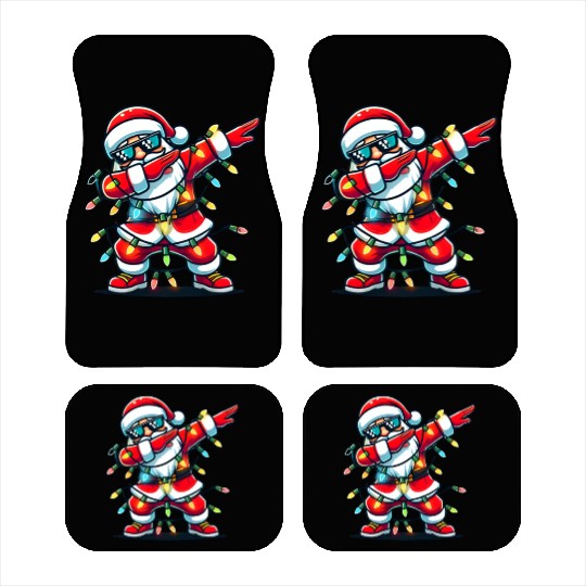 Dabbing Santa Christmas Car Mats
