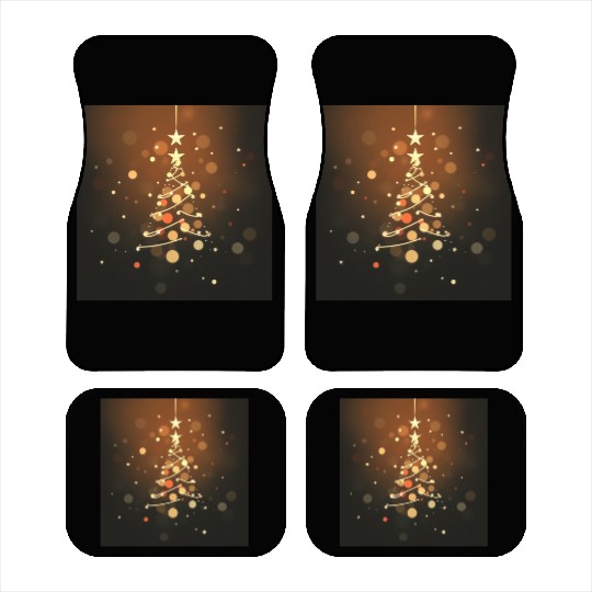 Twinkling Christmas Tree Car Mats