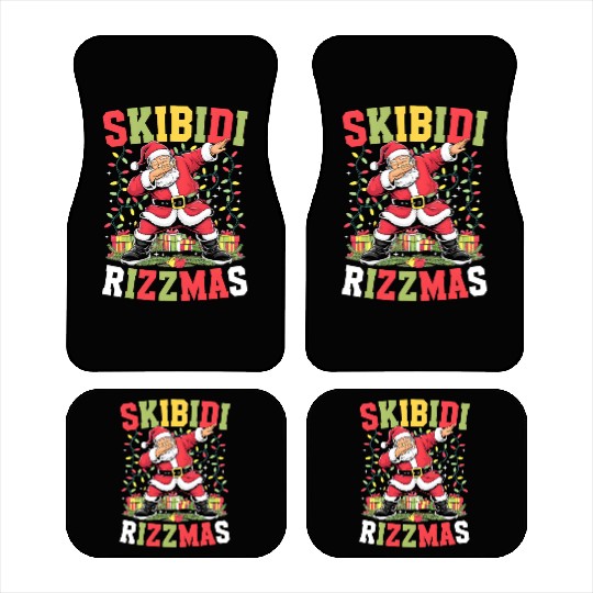 Rizz Christmas Santa Gen Alpha Skibidi Rizzmas Car Mats