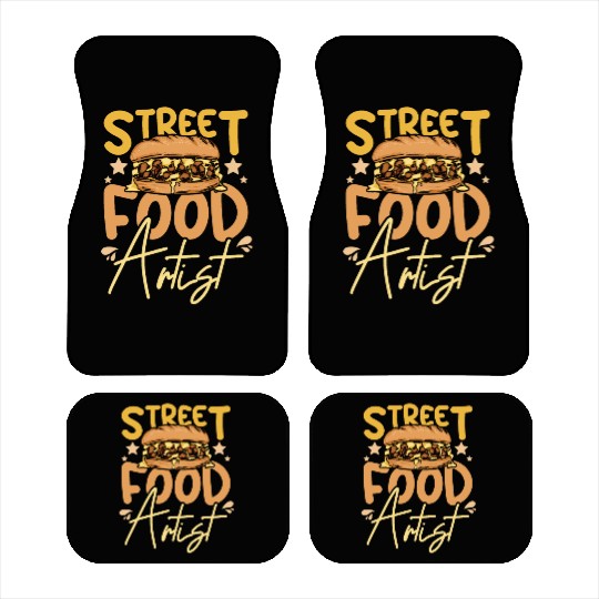 philly cheesesteak street food artist Car Mats