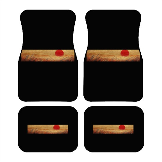 Sunset Serenity: Susuki Fields in Twilight Car Mats