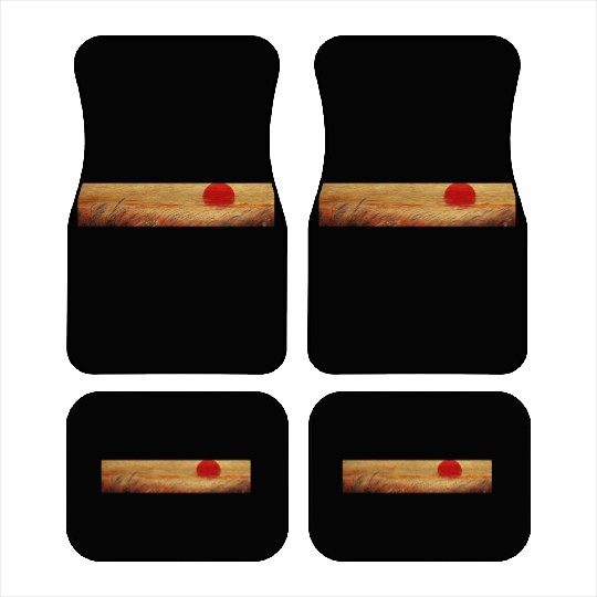 Sunset Serenity: Susuki Fields in Twilight Car Mats