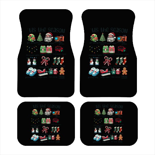 Tis The Season Low Car Mats