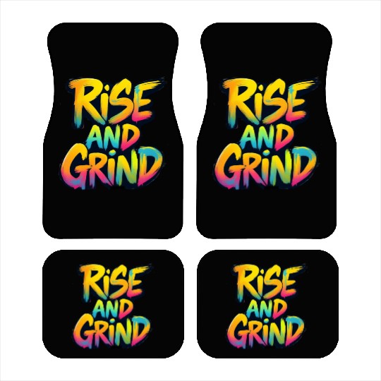 Rise And Grind Car Mats