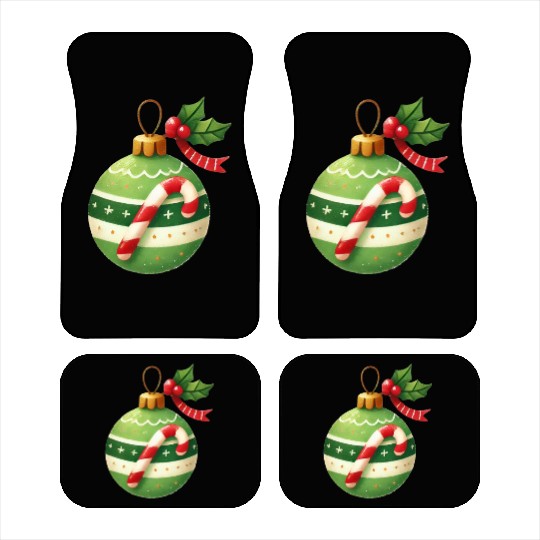 Merry Christmas, Christmas Coquette Bow Car Mats