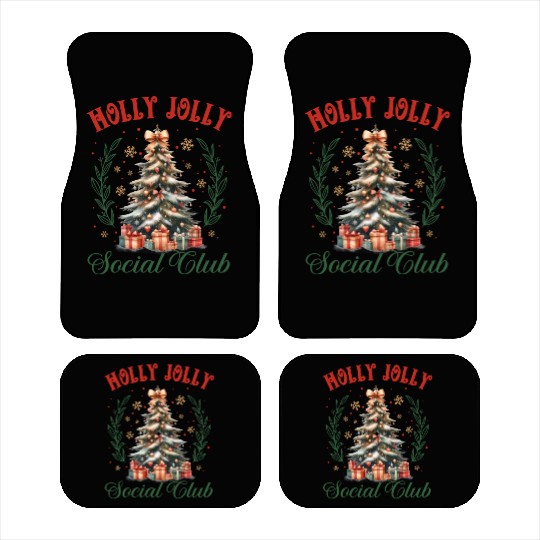 Holly Jolly Nutcracker, Merry Christmas Car Mats
