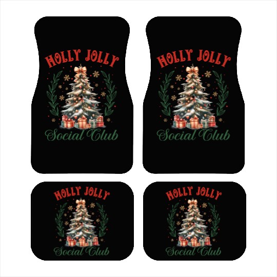 Holly Jolly Nutcracker, Merry Christmas Car Mats