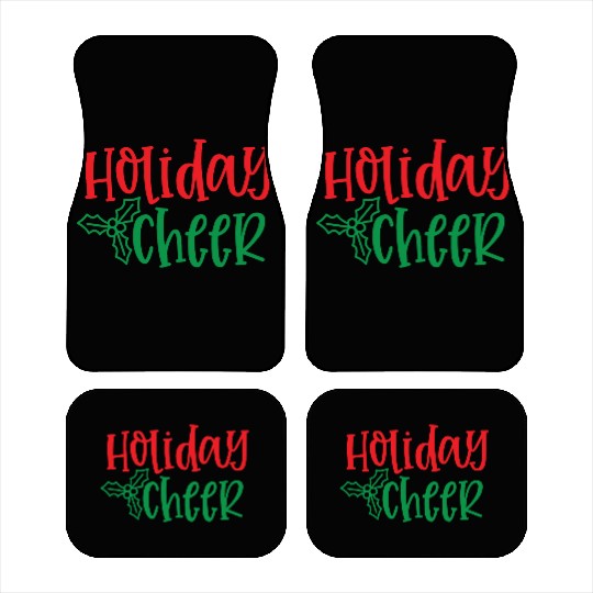 HOLIDAY Cheer: Festive Joy in Every Stitch Car Mats