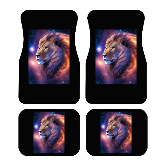 Cosmic Lion: King of the Galaxy Car Mats