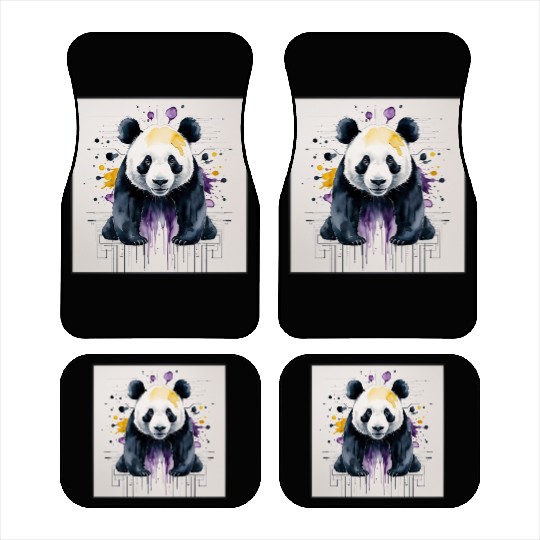 Cyberpunk Panda Car Mats