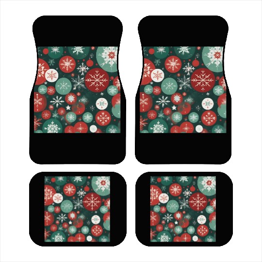 Winter Geometric Harmony Pattern 1 Car Mats