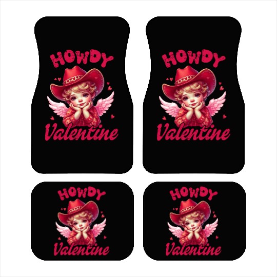 Howdy Valentine, Valentines Day Car Mats