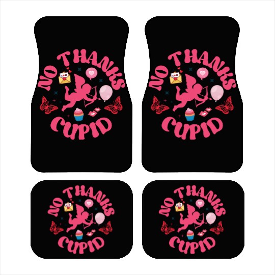 No Thanks Cupid Car Mats