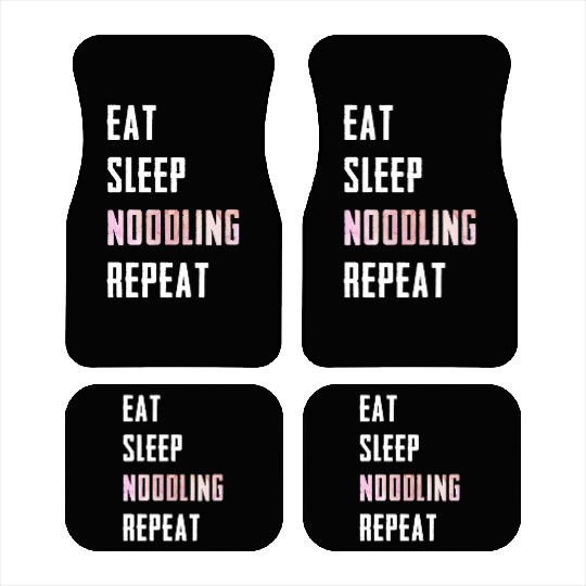 Flathead Fish Eat Sleep Noodling Repeat Catfish Car Mats