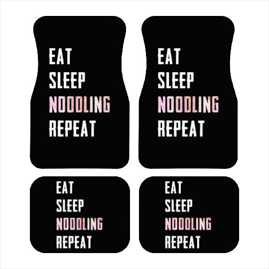 Flathead Fish Eat Sleep Noodling Repeat Catfish Car Mats