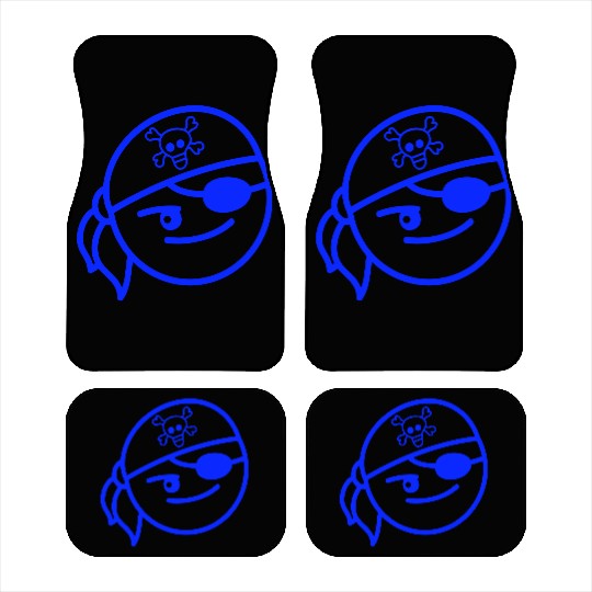 Funny Pirate Face Head Cute Headscarf Cap Toddler Car Mats