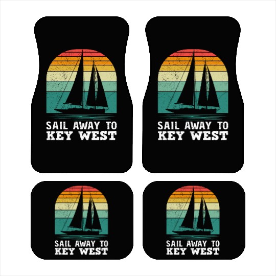 Florida SAIL AWAY TO KEY-WEST Florida Keys Car Mats