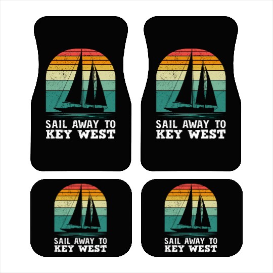 Florida SAIL AWAY TO KEY-WEST Florida Keys Car Mats