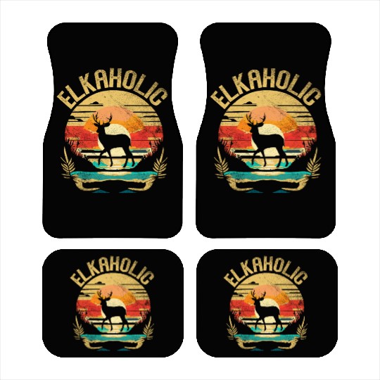 Elk Hunting Elkaholic Hunters Car Mats