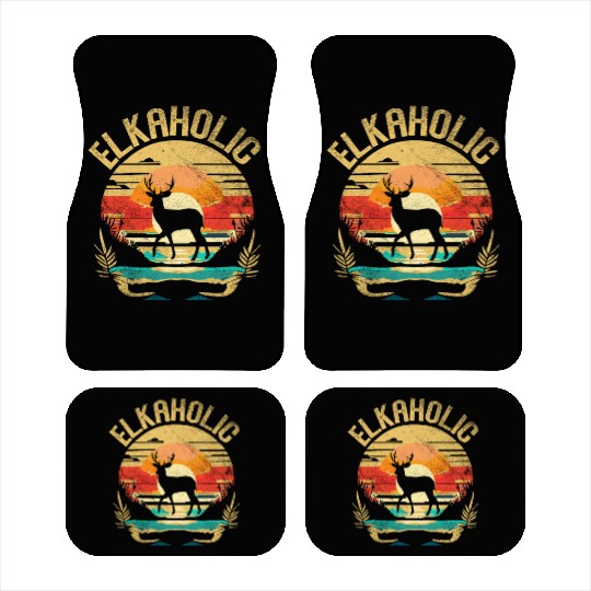 Elk Hunting Elkaholic Hunters Car Mats