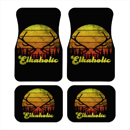 Elk Hunting Elkaholic Hunters Car Mats
