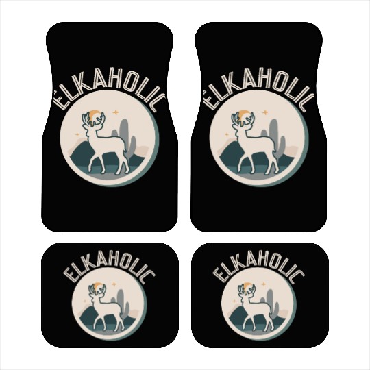 Elk Hunting Elkaholic Hunters Car Mats