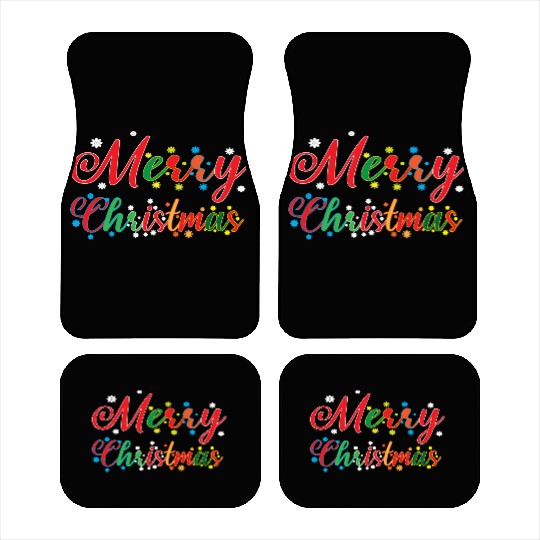 Holly Jolly Holidays : Merry Christmas Car Mats