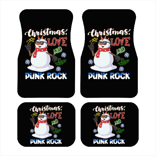 Rocky Christmas: Santa Claus Concert In Punk Rock Car Mats
