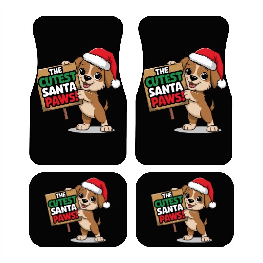 Cutest Santa Paws Car Mats