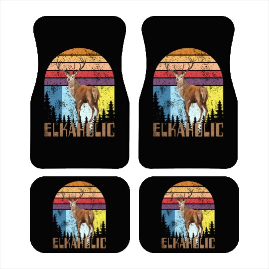 Elk Hunting Elkaholic Hunters Car Mats