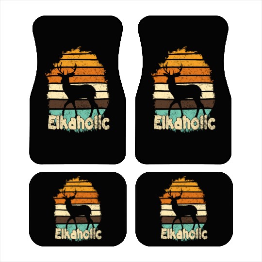 Elk Hunting Elkaholic Hunters Car Mats