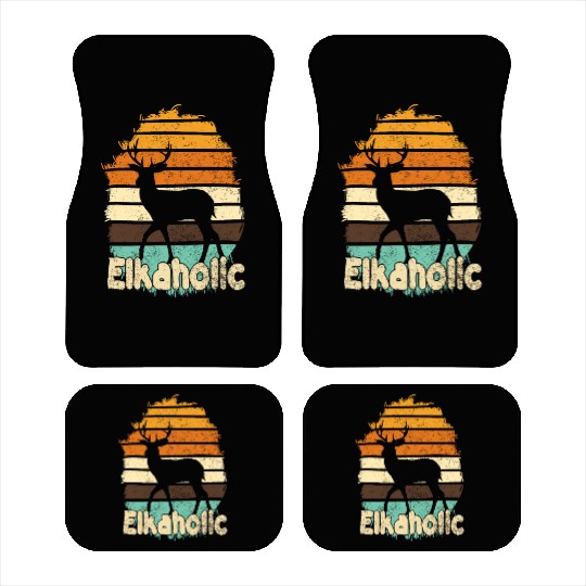 Elk Hunting Elkaholic Hunters Car Mats