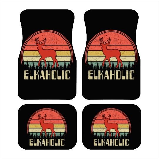 Elk Hunting Elkaholic Hunters Car Mats