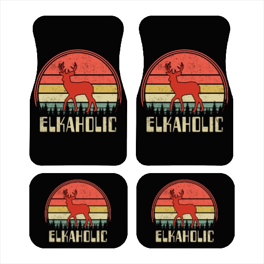 Elk Hunting Elkaholic Hunters Car Mats