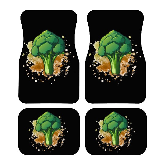 Vegetarian Vegan Broccoli Car Mats