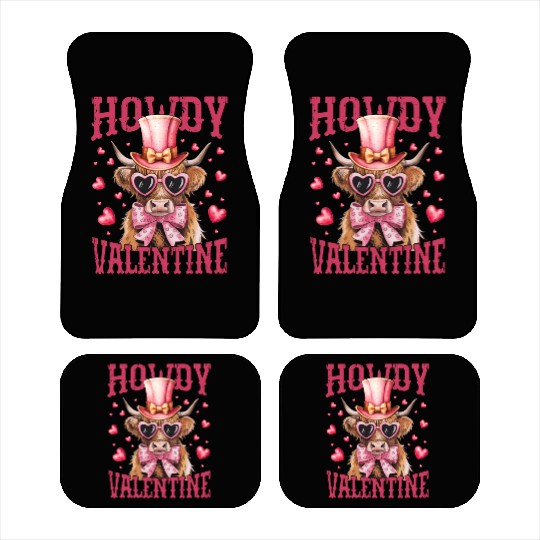 Howdy Valentine Car Mats