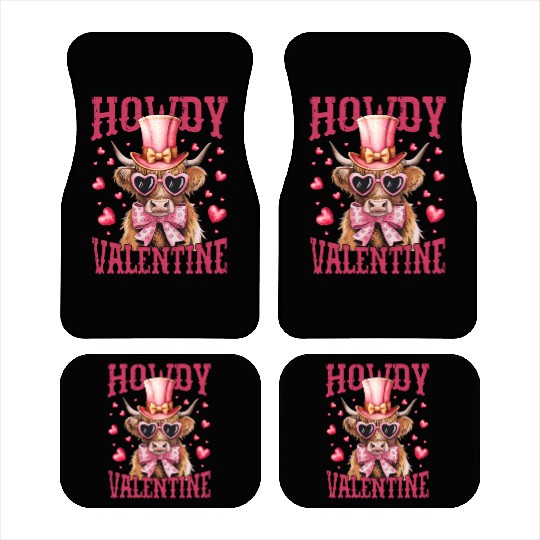 Howdy Valentine Car Mats
