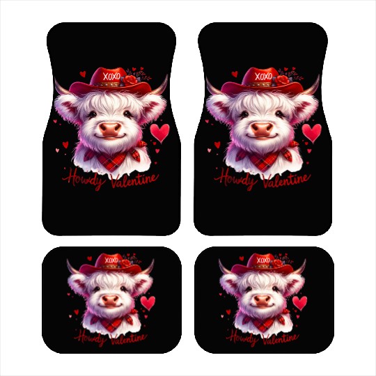 Howdy Valentine, Valentines Day Car Mats