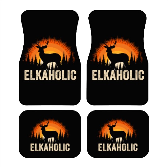 Elk Hunting Elkaholic Hunters Car Mats