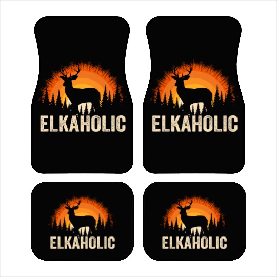 Elk Hunting Elkaholic Hunters Car Mats
