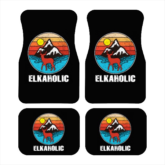 Elk Hunting Elkaholic Hunters Car Mats
