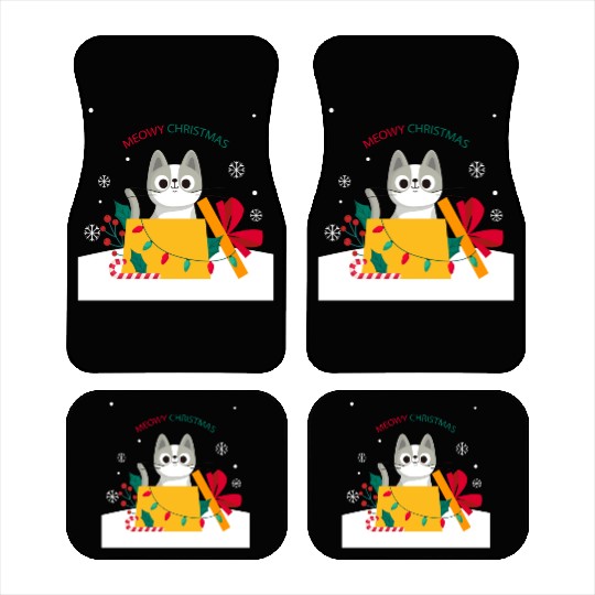 Meowy Christmas Surprise! Car Mats