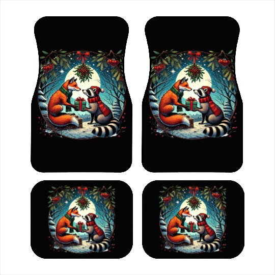 Fox and Raccoon Gifts - Christmas Gifts Car Mats