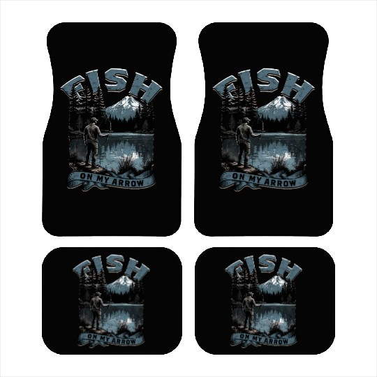 Bowfishing Bowfisher Fish On My Arrow Car Mats