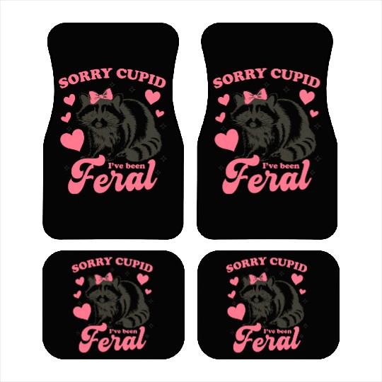 Sorry Cupid I ve Been Feral Car Mats