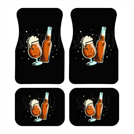 Support Day Drinking Car Mats